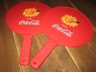 Reklamebrett fra Coca Cola, 2 stk, selges under ett.
