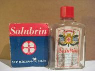 Flaske uten innhold, Salubrim. 50 tallet.