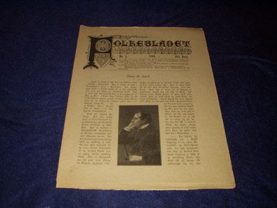 1909 nr 003 Folkebladet