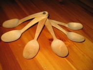Samling på 6 stk treskeier 16 cm lange