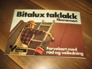 Farvekart, Bitalux taklakk, 70-80 tallet. 