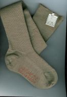 ATHENE barnestrømpe i ull-nylon. Nr 4. Rødleg farge. 60 tallet.