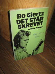 Giertz: DET STÅR SKREVET. 1977.