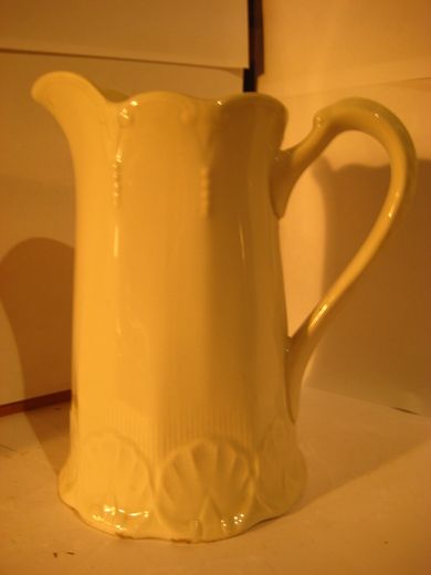 Egersund melkemugge tidleg 1900 brunt stempel