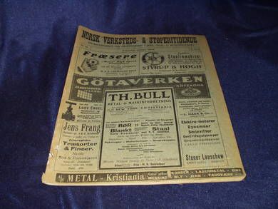 1919 nr 010 NORSK VERKSTEDS- & STØPERITIDENDE