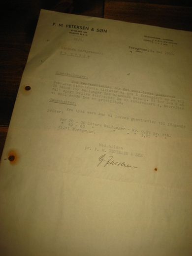 PETERSEN & SØNN PORSGRUNN 1953