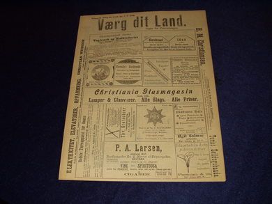 1899 nr 001 Værg dit Land