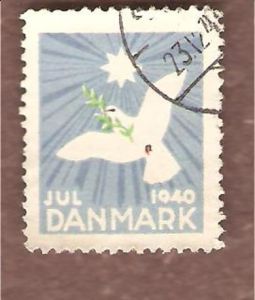 1940,  julemerke fra Danmark, stempla