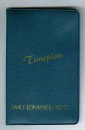 Timeplan cover fra Dahls Bokhandel, Molde. 70 tallet