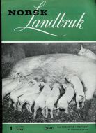1962 nr 001 Norsk Landbruk