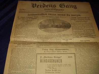 1920 nr 303 Verdens Gang