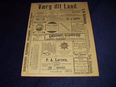 1898 nr 020 Værg dit Land