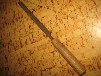 Gammel FIL tresiders brukt i avvikla skomakeri 40-50 tallet Ca 23 cm lang