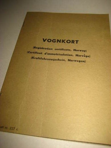 Vognkort for Saab 1972