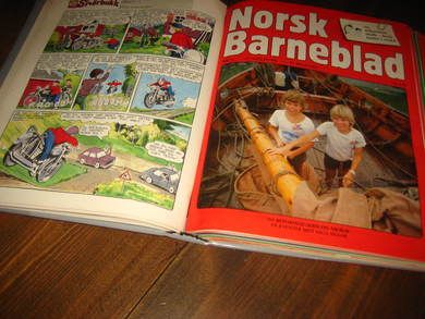 1986 Originalperm for Norsk Barnebald med årgangen inntakt 1-22 (uten juleheftet)