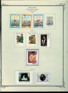 1969 / 73. Lot på 9 frimerker fra Polen.