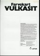 Farvekart VULKASIT fra Jotun. 70 tallet