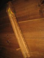 Kva er no dette? Brukt til veving? Ca 40 cm sammenslått 80 cm utslått