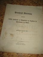 Provisorisk Andorning angaaende toldfri Indførsel af Muursteen og Tagsten til Christiania og Moss. 1858.