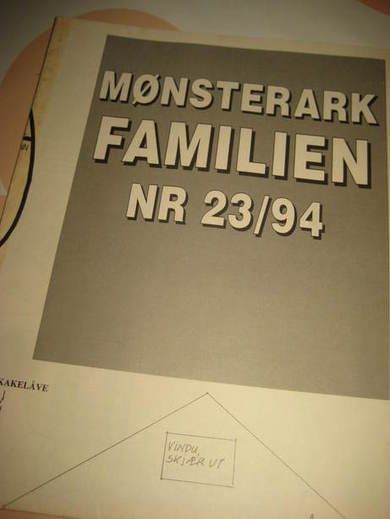 MØNSTERARK FAMILIEN NR 23/94.