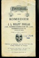 FORTEGNELSE OVER KOMEDIER FRA WULFF'S FORLAG. 1926.