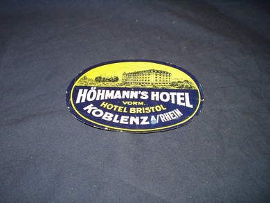 HØHMANNS HOTEL KOBLENZ A/ RHEIN