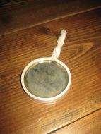 Lite speil, barneleke, ca 12 cm langt. 