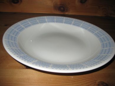 Stor djup middagstallerken fra Porsgrunn 1960