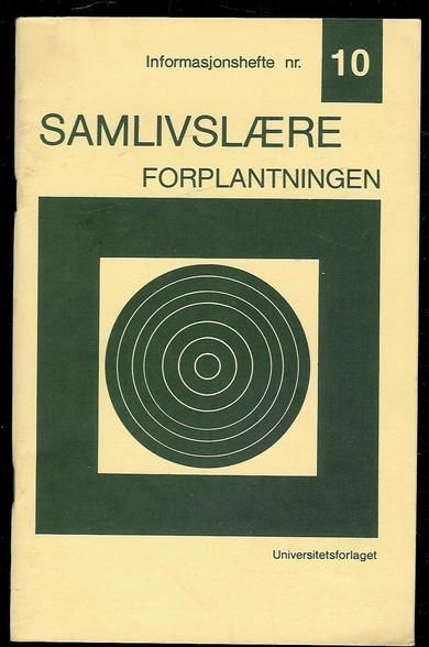 SAMLIVSLÆRE- FORPLANTINGEN. 1974.