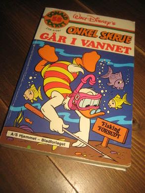 ONKEL SKRUE GÅR I VANNET bok nr 58 1 utgave