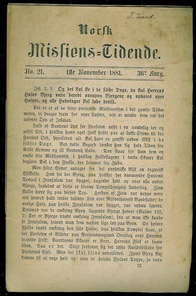 1881 nr 021 Norsk Missions Tidende