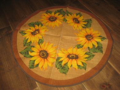 Rund brikke fra 60 tallet ca 60 cm i diameter