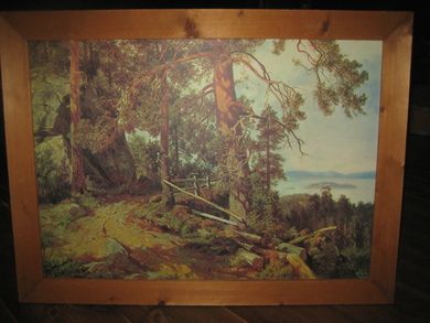 Utsikt fra Kolsåstoppen Originalen heng i Lillehammers kunstsamlinger Maler: Morten Muller Ca 83*63 cm stort