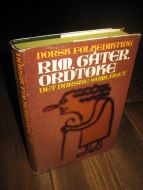 NORSK FOLKEDITING. RIM, GÅTER, ORDTØKE. 1977. 