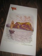 Strøken MENU fra BDS i 1935 motiv med Skjærgaardsbillede