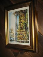 Pent bilde i glass og ramme 