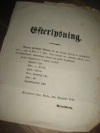 Efterlysning fra Romsdals Amt, 1876.