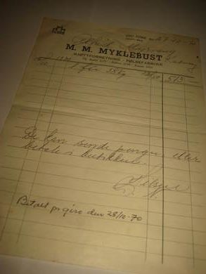 MYKLEBUST KJØTTFORRETNING PØLSEFABRIKK FLORØ 1970