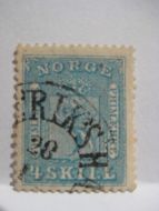NK 8, 4 SKILLING, 1860 tallet.