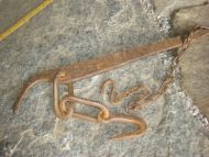 Gammel men pen heimesmidd BJØNN fra slutten på 1800 tallet Ca 54 cm lang