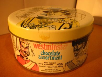 Pen boks fra Jamesons Chocolates Ltd London 50-60 tallet