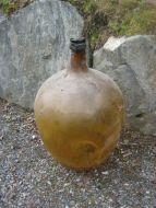 Glassballong truleg 50 liter ca 70 cm høg 50 tallet