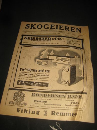 1940 nr 001 SKOGEIEREN