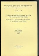 1974, 2. serie,nr 042, VÆRET SOM FAKTOR FOR SMÅGNAGER SVINGNINGER.