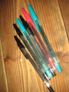 Lot med penner fra 80 tallet