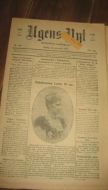 1921,nr 120, Ugens Nyt Dobbelside med bilder av samtlige bystyre representanter fra Høire. Stor annonse for Tiedemann Teddy.