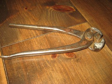 Gammel knipetang fra eldre skomakeri 50 tallet