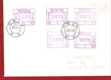 1979 stempla OSLO 22 12 79