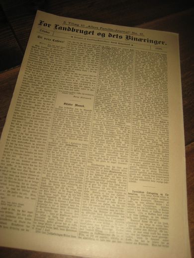 1898,nr 41, For Landbruget og dets Binæringer.