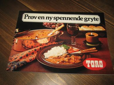 Matretter fra TORO. 1979.